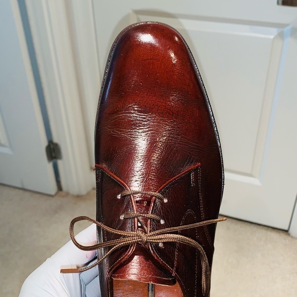 Florsheim Leather Plain Toe Derby. - Picture 12 of 16